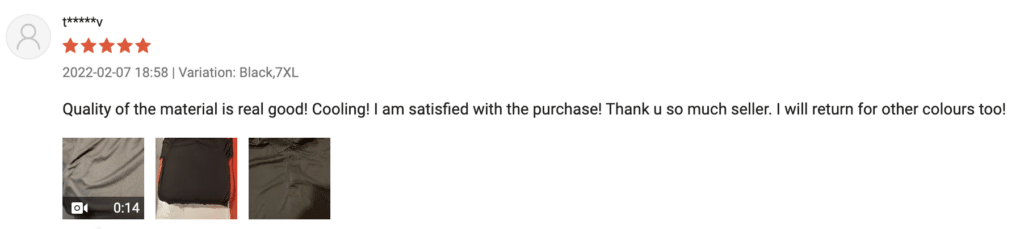 Cool Breeze Polo Shirt Customer Review 4
