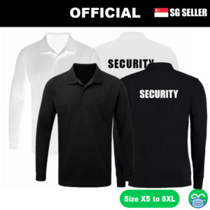 Black Long Sleeve Security Polo Shirt | White Long Sleeve Security Polo Shirt